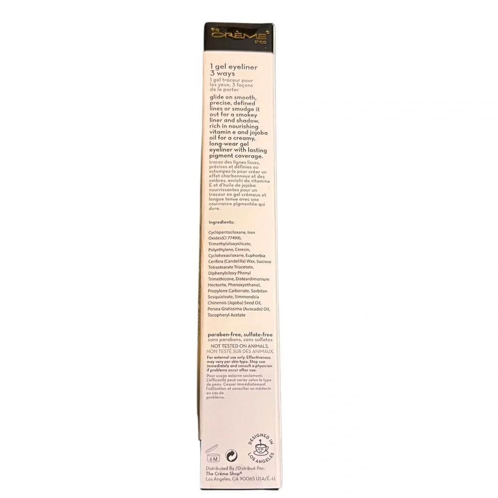 The Crème Shop 3-in-1 Chroma Gel Eyeliner - Obsidian Black